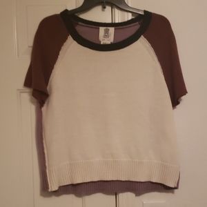 Anthropologie short sleeve sweater